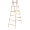 Strend Pro 251418 Rebrík 6 priečkový, drevený, 1,90 m, max. 150 kg