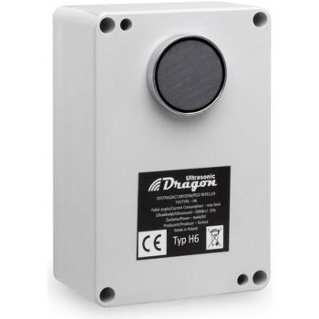 DRAGON ULTRASONIC H6 Vodotesný ultrazvukový plašič na kuny myši a potkany