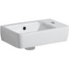 Geberit Selnova - Umývadielko 40x25 cm, s 1 otvorom na batériu vpravo, s prepadom, biela 501.517.00.7