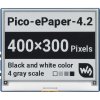 Waveshare 4.2inch E-Paper E-Ink Display Module for Raspberry Pi Pico, 400×300, Black / White, 4 Grayscale, SPI