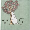 Arabia Servítky Moomin Loving Care 33x33cm, 20ks / zelené