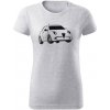 T-ričko Alfa Romeo Mito dámske tričko Farba trička: Bledosivá, Farba potlače: Čierna, Veľkosť: L