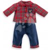 Nohavice a košeľa pre bábiku Homewear Style Ma Corolle vianočná edícia pre 36 cm bábiku