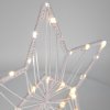 Solight LED vianočná hviezda Lapač snov biela 49 cm 45x LED 2x AAA