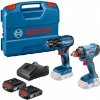 Bosch Náradie - 18V AKU súprava vŕtačky a rázového uťahovača, 2x aku 2,0 Ah Li-Ion, nabíjačka 0615990N4G