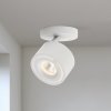 Orion Stropné svietidlo LED Specter, biele, Ø 8,4 cm, hliník - Str 10-602/1 weiß