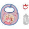 Baby Annabell Doplnky na kŕmenie bábik 36 cm Fľaša Podbradník a cumlík