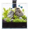 Akva set pico 5l pre beta rybky, krevety, rastlinky s filtrom LED svetlom, podložkou, krytom, číre s
