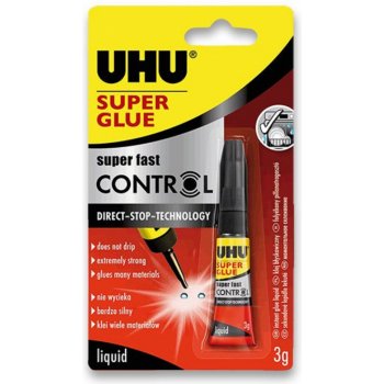 UHU Super Glue Control sekundové lepidlo 3g od 1,5 € - Heureka.sk