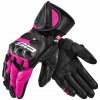 Kožené motocyklové rukavice SHIMA RS-3 LADY PINK čierne ružové DARČEKY