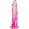 King cock - clear realistic penis 19.7 cm pink