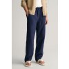 GANT RELAXED LINEN PANTS modrá