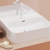 Ravak Umyvadlo Ceramic Slim Wall R 55, s otvorem pro baterii, s přepadem, bílá biela XJX01155006 | cena za ks