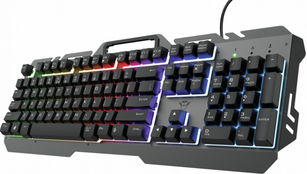 Trust GXT 853 Esca Metal Rainbow Gaming Keyboard 23796