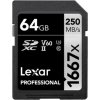 Lexar Pro 1667X SDXC U3 UHS-II (V60) R250/W120 64GB