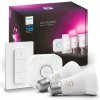 Philips Hue 8719514291379 Žiarovky a Hue Bridge Starter Kit 2x11W | E27 | 806-1100lm | 2000-6500K | RGB - White and Color Ambiance, Bluetooth, ZigBee, diaľkové ovládanie, biela