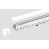 SJ-Tec SJ-ALP1612 Hliníkový profil pre LED, Strieborný, Priehľadný, 1m