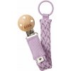 BIBS Paci Braid klip na cumlík,Violet Sky / Mauve
