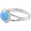Prsteň modrý opál so Swarovski Elements Blue