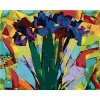 Diamondi Diamantové maľovanie - ABSTRAKTNÉ KOSATCE Rámovanie: vypnuté plátno na rám, Rozmer: 40x50 cm