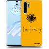 Picasee silikónový čierny obal pre Huawei P30 Pro - I am fine