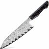 IZMAEL Damaškový kuchynský nôž Tamoso Chef/Čierna 20.7 cm