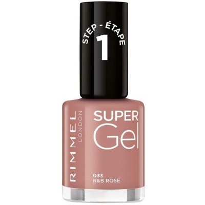 Rimmel Gélový lak na nechty Super Gel 033 R&B Rose 12 ml