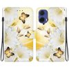 VSETKONAMOBIL 86691 ART Peňaženkový kryt pre Motorola Moto G85 5G GOLD BUTTERFLY