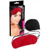 Accessoirs & Co. Maska na oči Sada 2 červena / čierna.