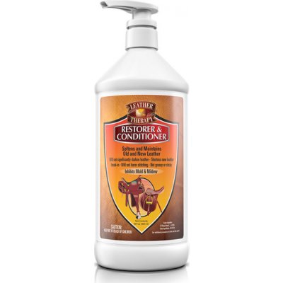 LEATHER THERAPY restorer pro renovaci staré kůže ABSORBINE 473 ml