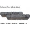 JAPE Palisáda-vyvýšený záhon 34,5/44,5x10x10cm, betón-imitácia dreva PA35