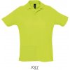 SOL´S SUMMER II / Pánska polokošeľa s bočnými rázporkami - apple green L
