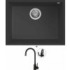 Elleci QUADRA 110 UM G40 full black + Deante NEO LUNO BOC N72M čierna matná