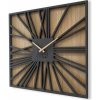 Nástenné dubové hodiny Square Loft Flex z226-1d-dx, 50 cm