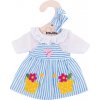 Bigjigs Toys Modré pruhované šaty pro panenku 28 cm