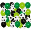 Balónová girlanda - oblúk, zelená, futbalová lopta, pre fanúšikov futbalu