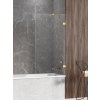 New Trendy Avexa Gold Shine vaňová zástena 90 cm jednodielny zlatá lesklé/číre sklo EXK-2174