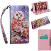 Peňaženkové 3D puzdro na LG K61 - Owl