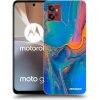 Picasee silikónový čierny obal pre Motorola Moto G32 - Rainbow