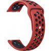Madvell Športový silikónový remienok červená s čiernou 22mm