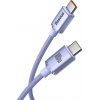 Baseus CAJY000605 Crystal Shine Series Dátový kábel USB-C - USB-C 100W 1,2 m fialový