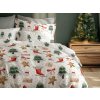 FARO Vianočné bavlnené obliečky 140x200 + 70x90 cm - Vianočné mestečko