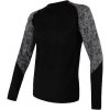 SENSOR MERINO IMPRESS pánske tričko dl.rukáv čierna / skulls Veľkosť: M