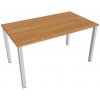 Hobis Pracovný stôl Uni, 140x75,5x80 cm, jelša/sivá