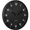 Nástenné hodiny, čierne moderné do obývacej izby, jedálne ORGULLO