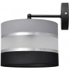 Helam | Nástenná lampa HELEN 1xE27/15W/230V čierna/šedá/strieborná | HE1247