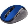 C-TECH Myš WLM-02/Ergonomická/Optická/Pre pravákov/1 600 DPI/Bezdrôtová USB/Čierna-modrá, WLM-02B