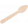 Lyžička MagicHome Woodline ECO Gastro, drevená, príborová, 110 mm, bal. 100 ks, 100% Natural, mini dezertná