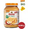 Holle Bio broskyňa a jablko 6 x 190 g