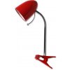 Aigostar B.V. Aigostar - Stolná lampa s klipom 1xE27/11W/230V červená/chróm AI0350 + záruka 3 roky zadarmo + záruka 3 roky zadarmo
